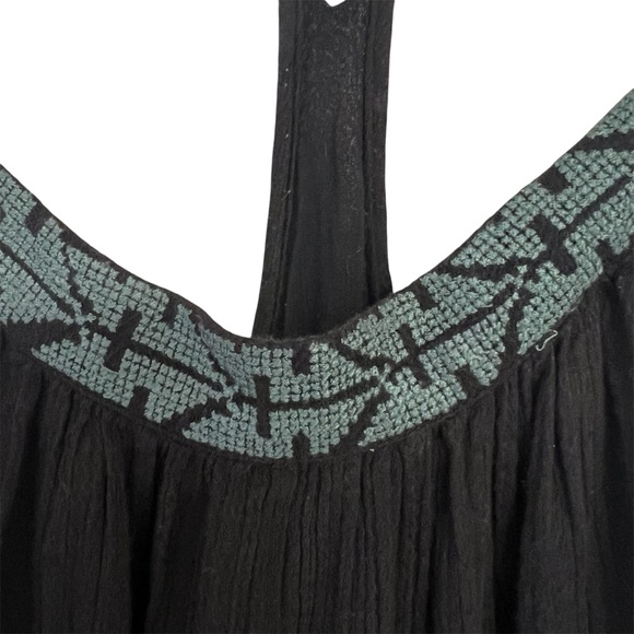 SALE! Free People Racerback Black Dress with beaded details - Picture 3 of 8